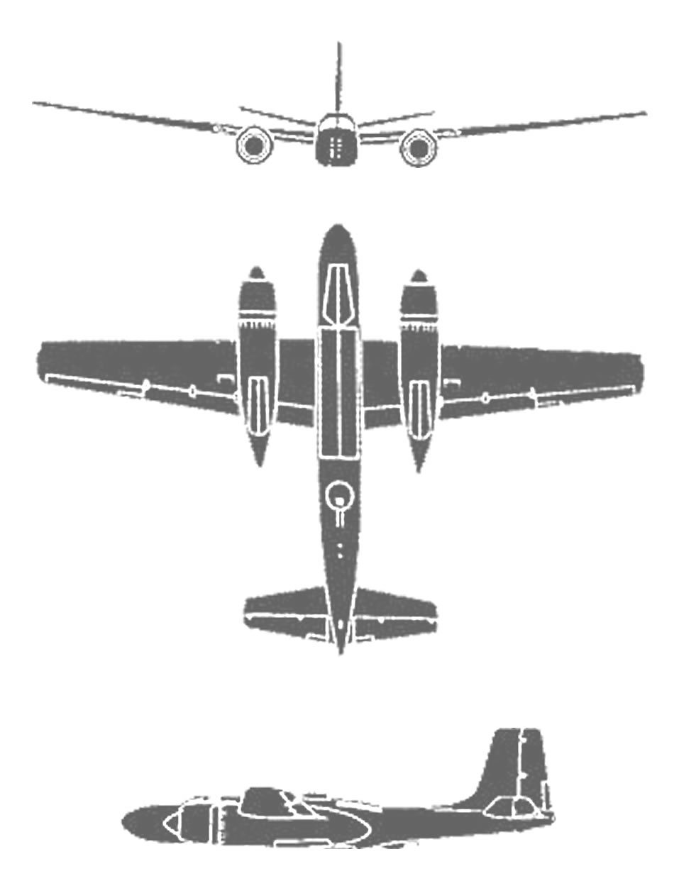 Atlantis maquette avion M6818 Maquette plastique B-26 Invader bombardier  moyen USAF 1/67