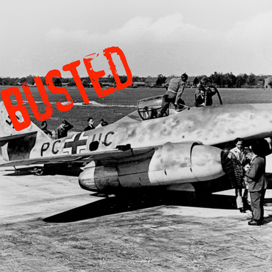 Messerschmitt Me 262 on airfield