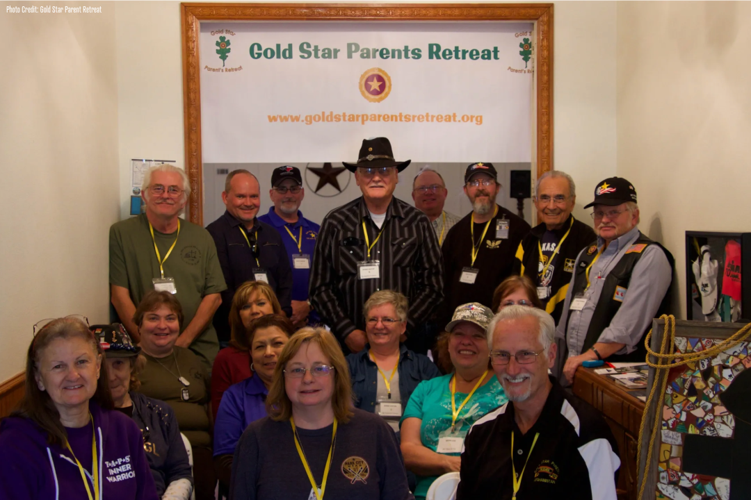 Parents participating in Gold Star Parents Retreat
