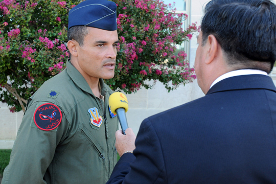 National Guard being Interviewed