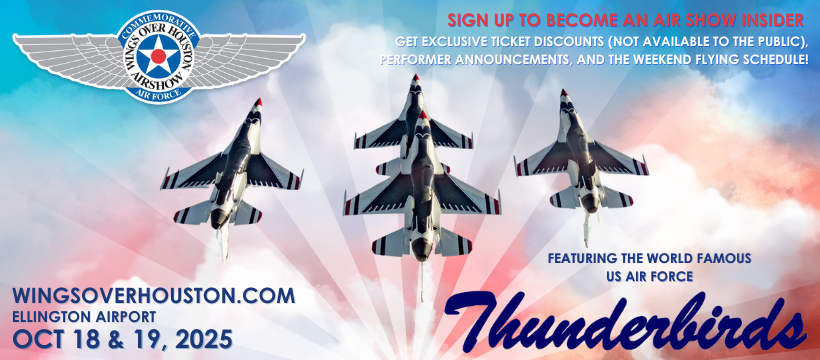 2025 Wings Over Houston Event Banner