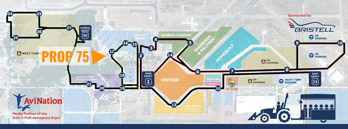 Map of SUN n FUN grounds