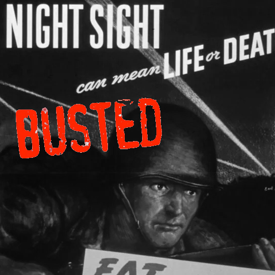 WWII carrot propaganda poster