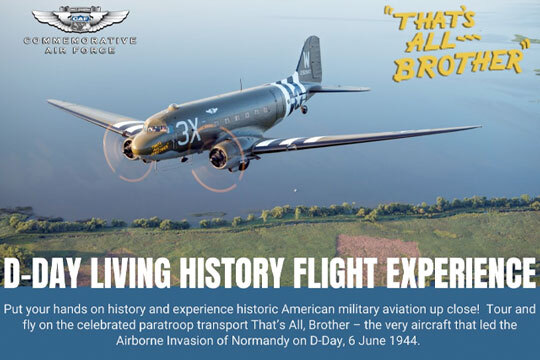 D-Day C-47 to visit War Eagles Museum